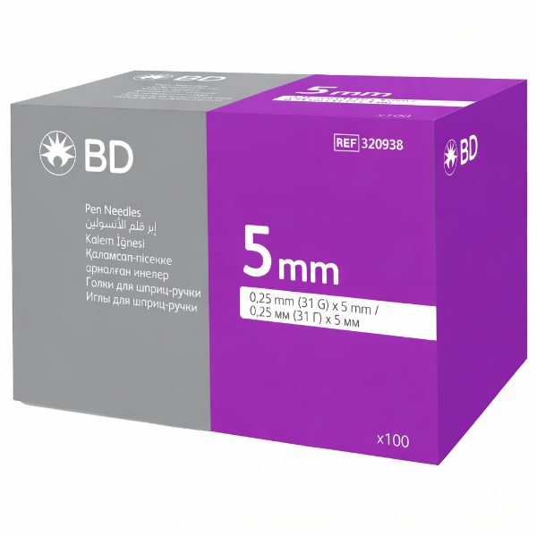 BD İnsülin Kalem İğnesi 31G 0,25 x 5 mm 100'lü